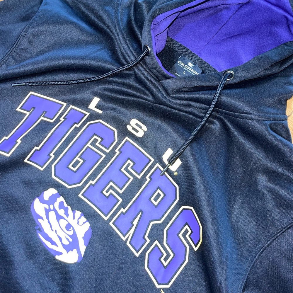 Black LSU Tigers Hoodie NWT Size Large